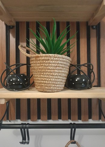 Duvar Askılı Hasır Saksı Sepetleri - Görsel 2