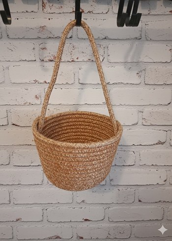 Bej Asılabilir Sepet - Görsel 2