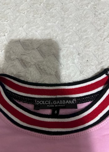 D&G Pembe Pamuklu Kız Sweatshirt - Görsel 2