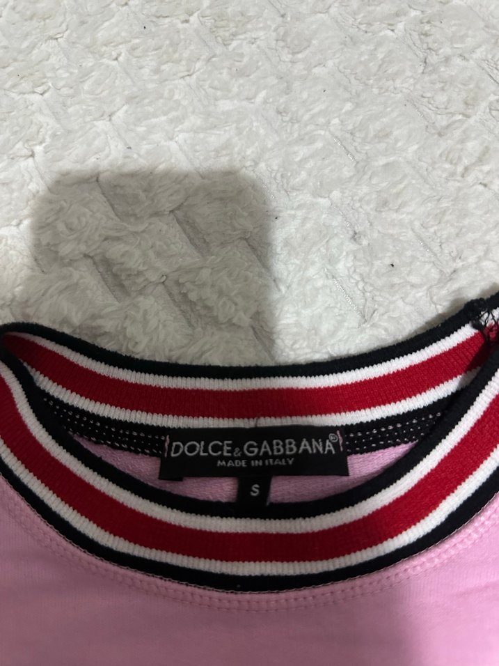 D&G Pembe Pamuklu Kız Sweatshirt - Görsel 2