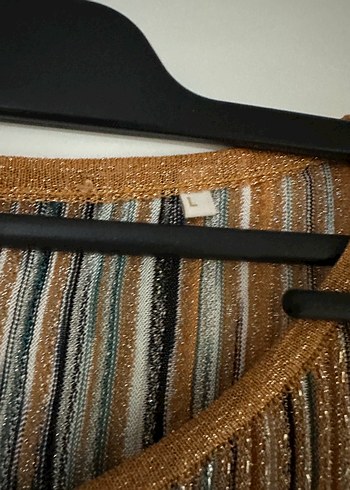 Bohem V Yaka Uzun Örme Elbise - Görsel 3