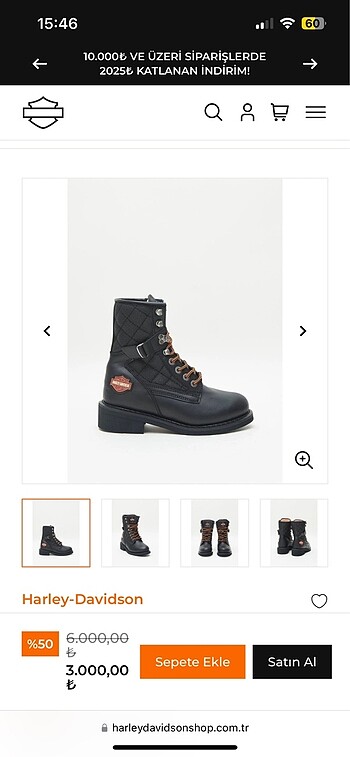 37 Beden siyah Renk Harley Davidson Bot