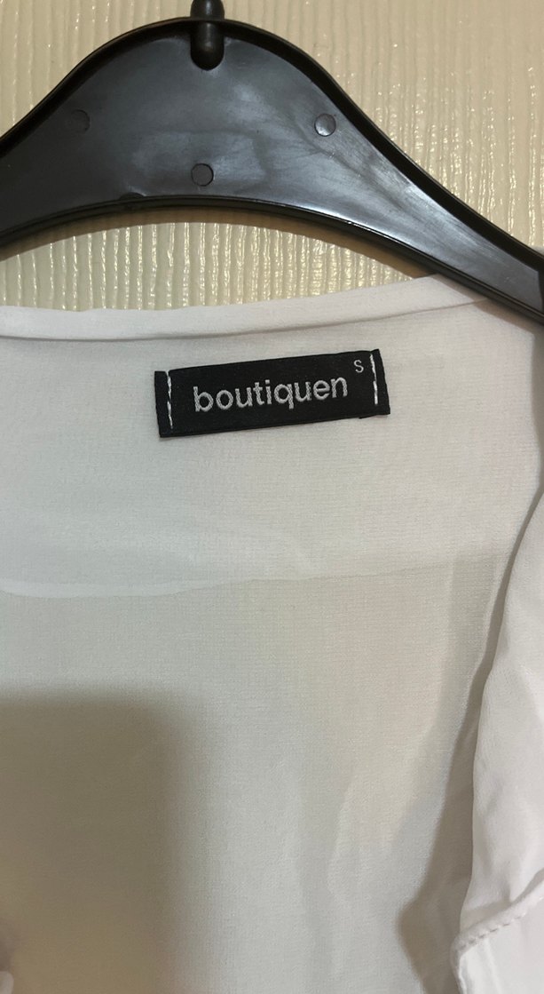 Beyaz Keten Uzun Kollu Bohem Bluz - Görsel 2