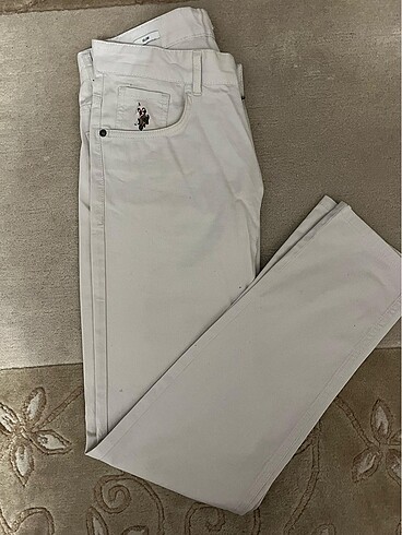 30 Beden U.S POLI ASSN KREM PANTOLON