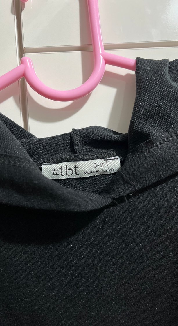 Siyah Kapüşonlu Rahat Kesim Sweatshirt - Görsel 3