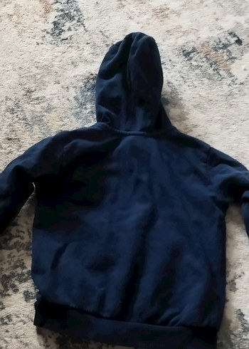 Erkek Çocuk Lacivert Kapüşonlu Sweatshirt - Görsel 3