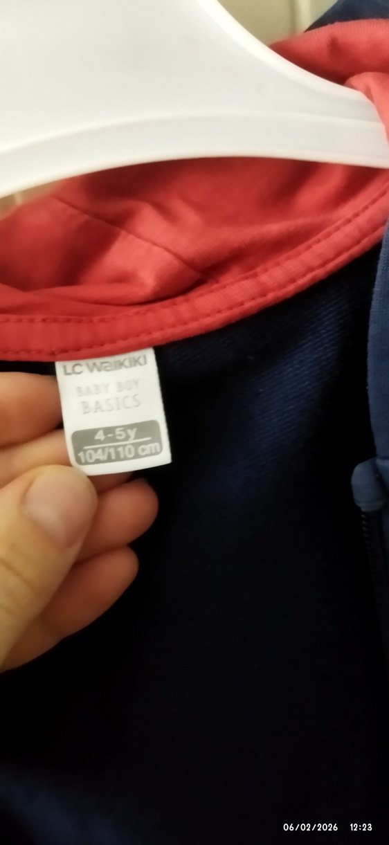 Erkek Çocuk Lacivert Kapüşonlu Fermuarlı Ceket - Görsel 2