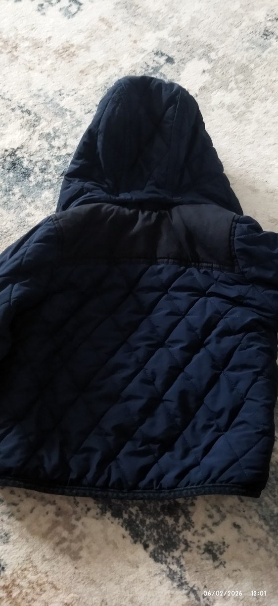 Kürklü Kapüşonlu Erkek Çocuk Mont - Görsel 3