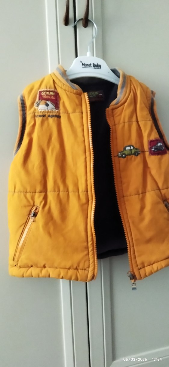 Dikişli Kapitone Erkek Çocuk Yelek - Görsel 2