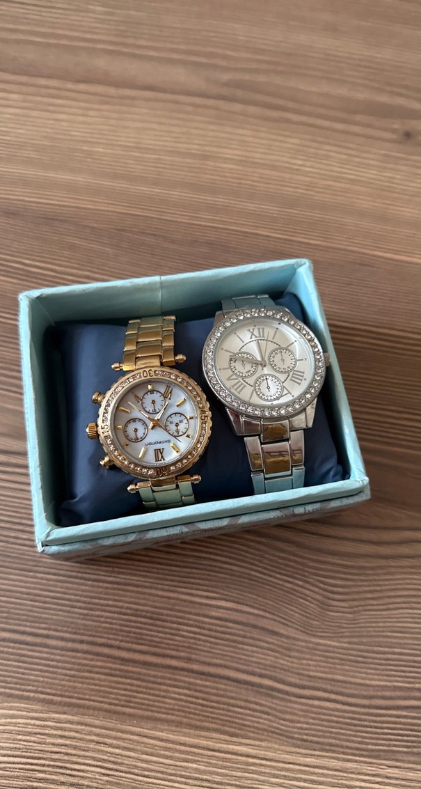 Parlak Altın Klasik Kadın Saat - Görsel 2