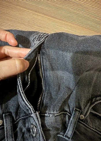 Gri Kadın Denim Regular Fit Pantolon - Görsel 2