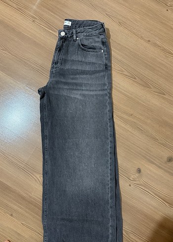 Gri Kadın Denim Regular Fit Pantolon - Görsel 3