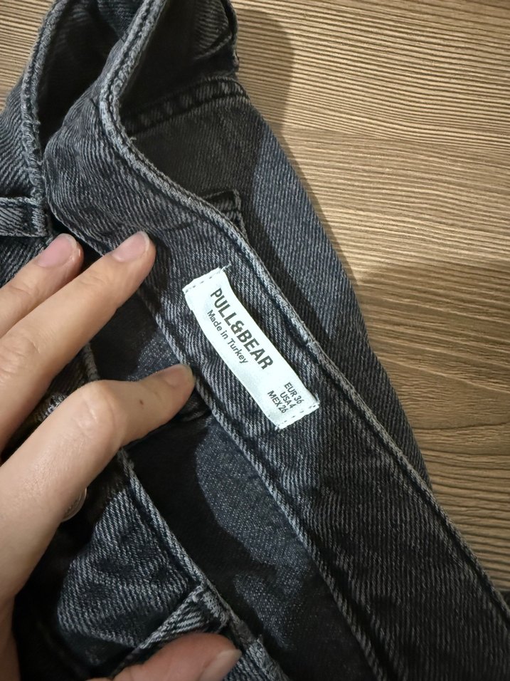 Gri Kadın Denim Regular Fit Pantolon - Görsel 4