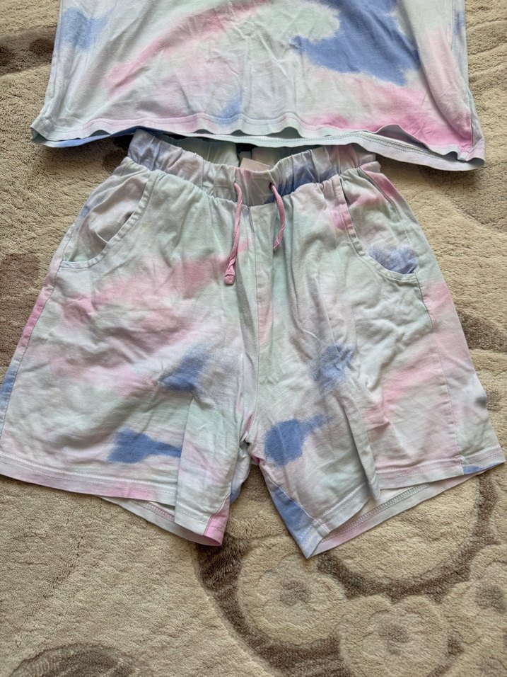 Erkek Bağcıklı Batik Desenli Kısa Takım - Görsel 4