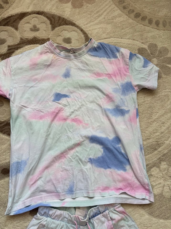 Erkek Bağcıklı Batik Desenli Kısa Takım - Görsel 3