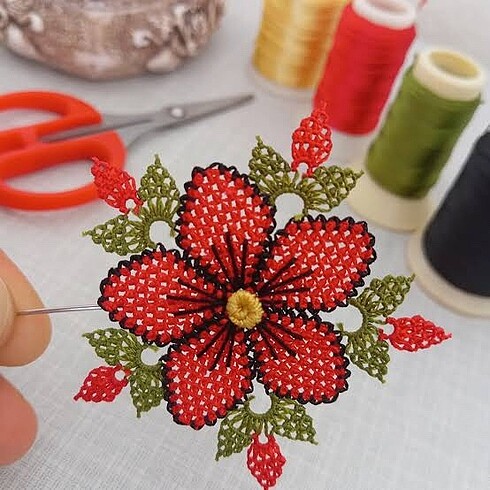 İğne oyası motif
