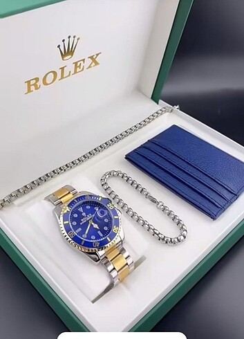 Ürünüm Rolex saat full takım satılık her şey yanında 