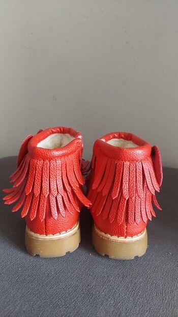 Deri el yapımı kız çocuk bot - Görsel 2