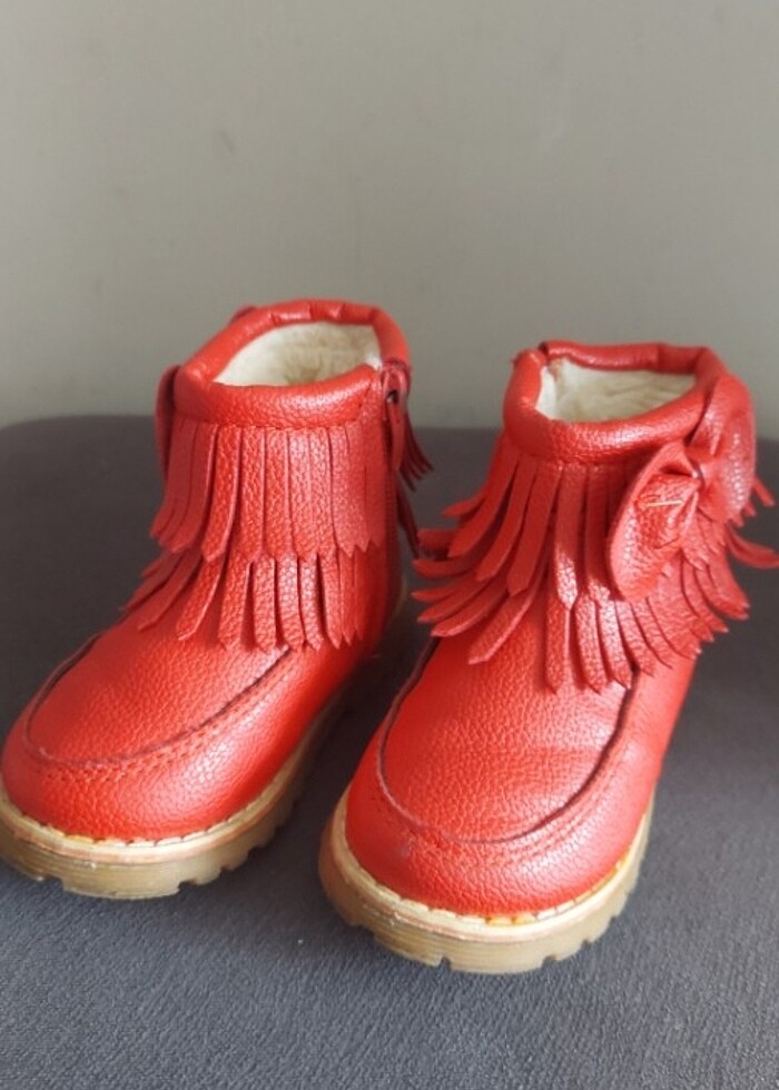 Deri el yapımı kız çocuk bot - Görsel 3