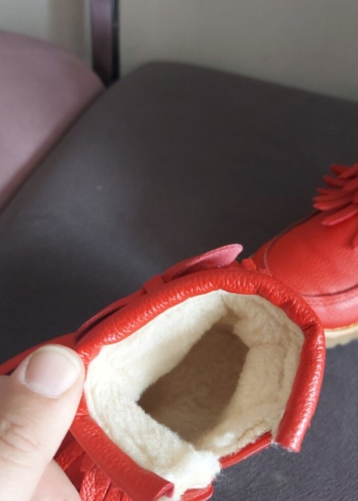 Deri el yapımı kız çocuk bot - Görsel 5