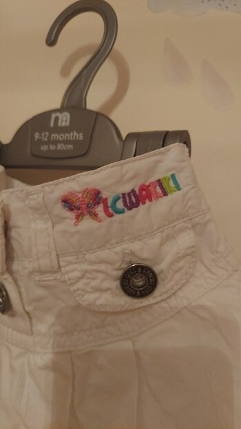 Beyaz jean Etek - Görsel 2