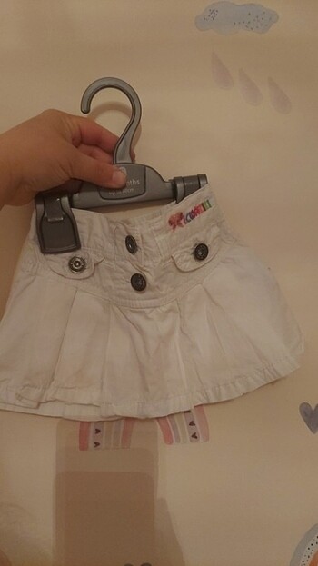 Beyaz jean Etek - Görsel 4