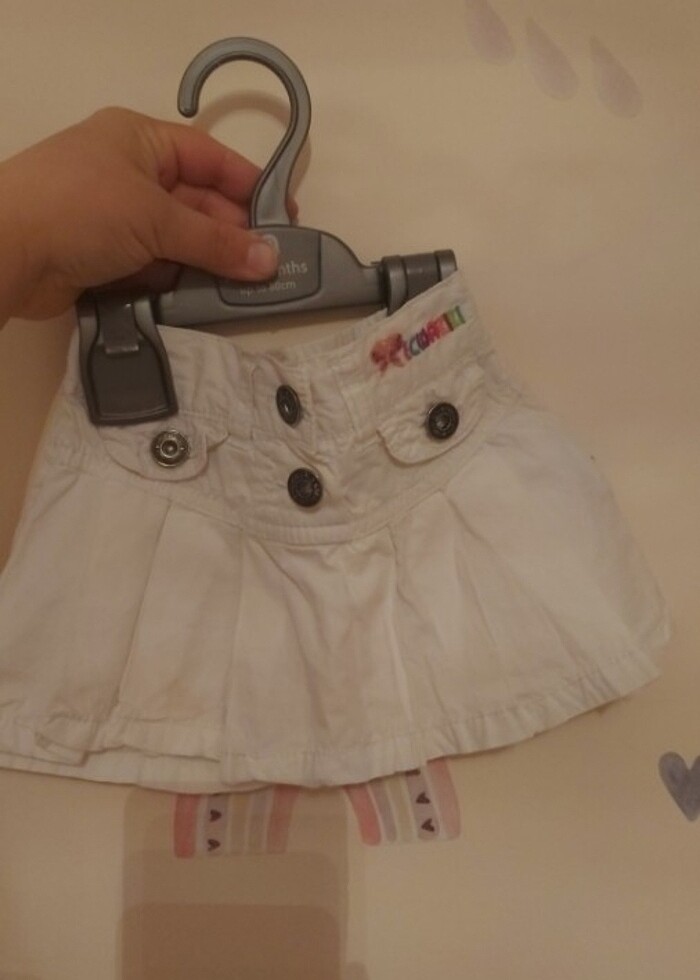 Beyaz jean Etek - Görsel 4