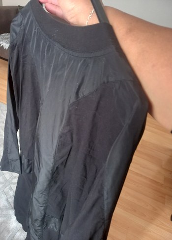 Siyah Oversize otantik elbise