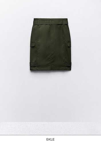 Zara Zara kargo midi etek