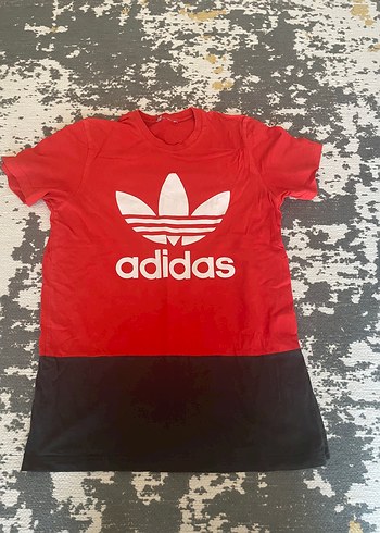 Adidas Kırmızı Siyah Erkek Tişört