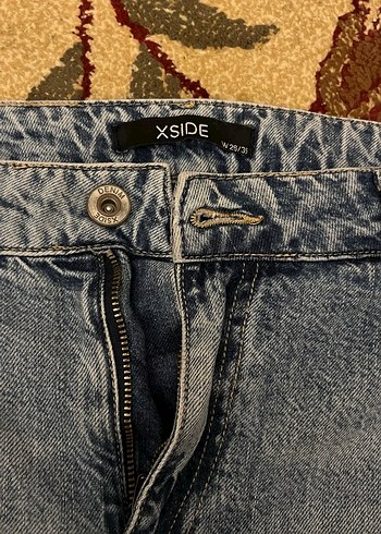 Kadın Gri Bol Kesim Midi Kot Pantolon - Görsel 2