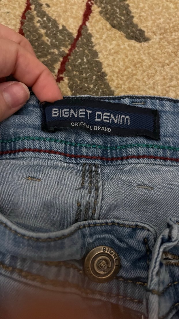 Gri Kadın Bol Kesim Midi Kot Pantolon - Görsel 2