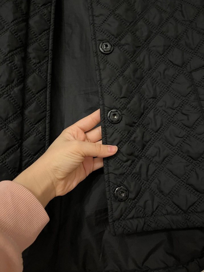 Vintage 
Düğmeli Siyah Kadın Günlük Ceket - Görsel 2