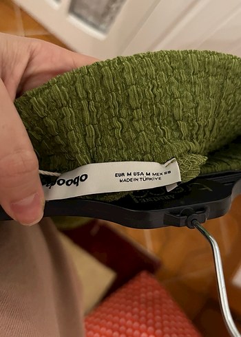 Yeşil Bol Kesim Pliseli Keten Kadın Pantolon - Görsel 3