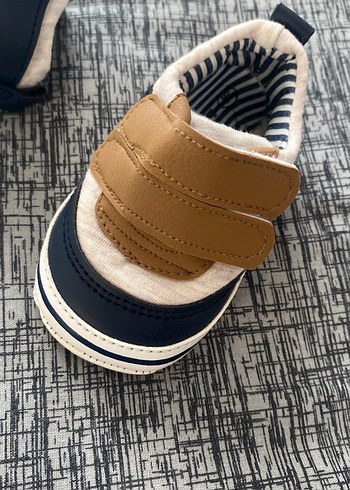 Kahverengi Cırt Cırtlı Erkek Bebek İlk Adım Ayakkabısı - Görsel 3