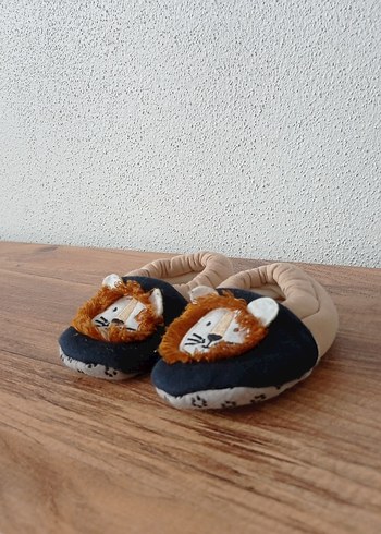 Kahverengi Kürklü Erkek Çocuk Ev Terliği - Görsel 2