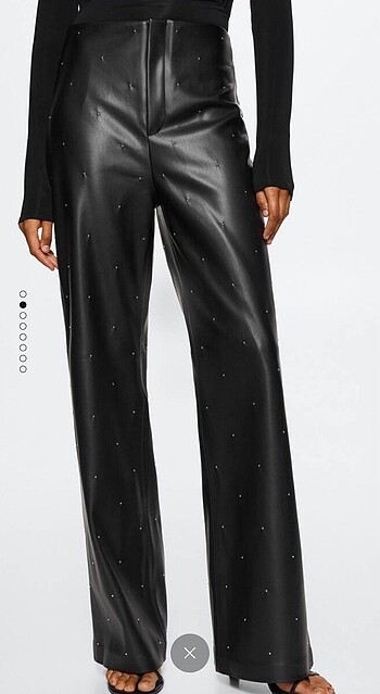 40 Beden Mango deri pant