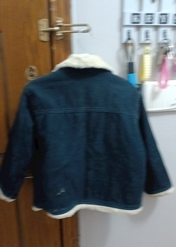 LC Waikiki Erkek Çocuk Mavi Kürklü Denim Ceket