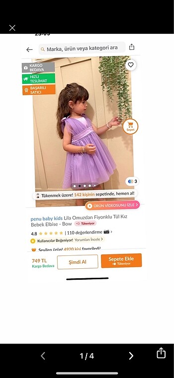 Trendyol & Milla 3 lu bebek 1 yaş doğum günü set elbise ayakkabı taç