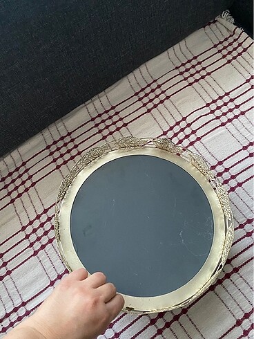 Beden gri Renk 3lü aynalı jardinyer