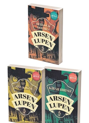 3 kitaplık Arsen Lupen serisi