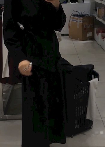 l Beden siyah Renk Uzun Kollu Siyah kimono
