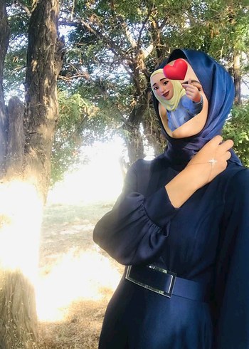 Diğer Drapeli Lacivert Uzun Elbise