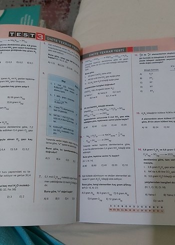 10. Sınıf Kimya ve Biyoloji Soru Bankası Seti - Görsel 4
