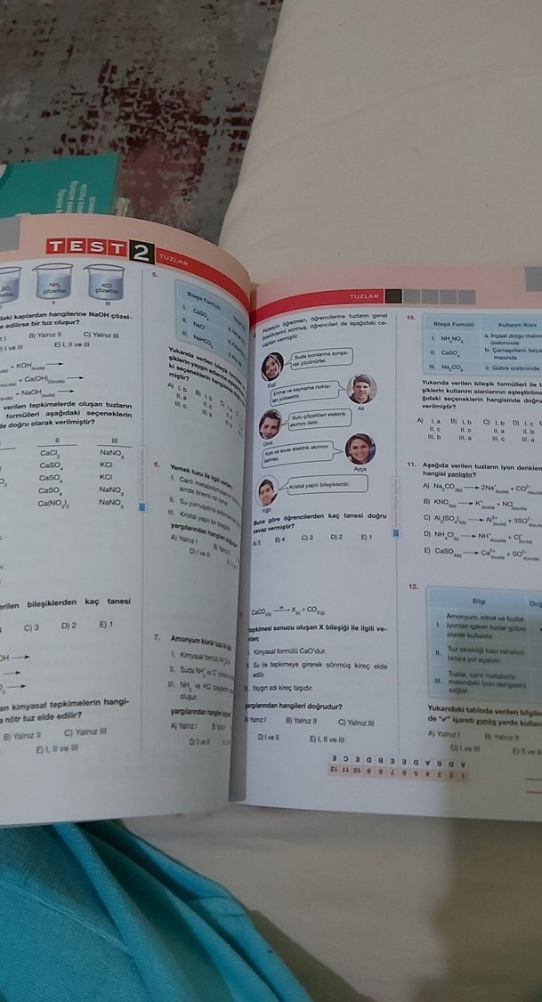 10. Sınıf Kimya ve Biyoloji Soru Bankası Seti - Görsel 2