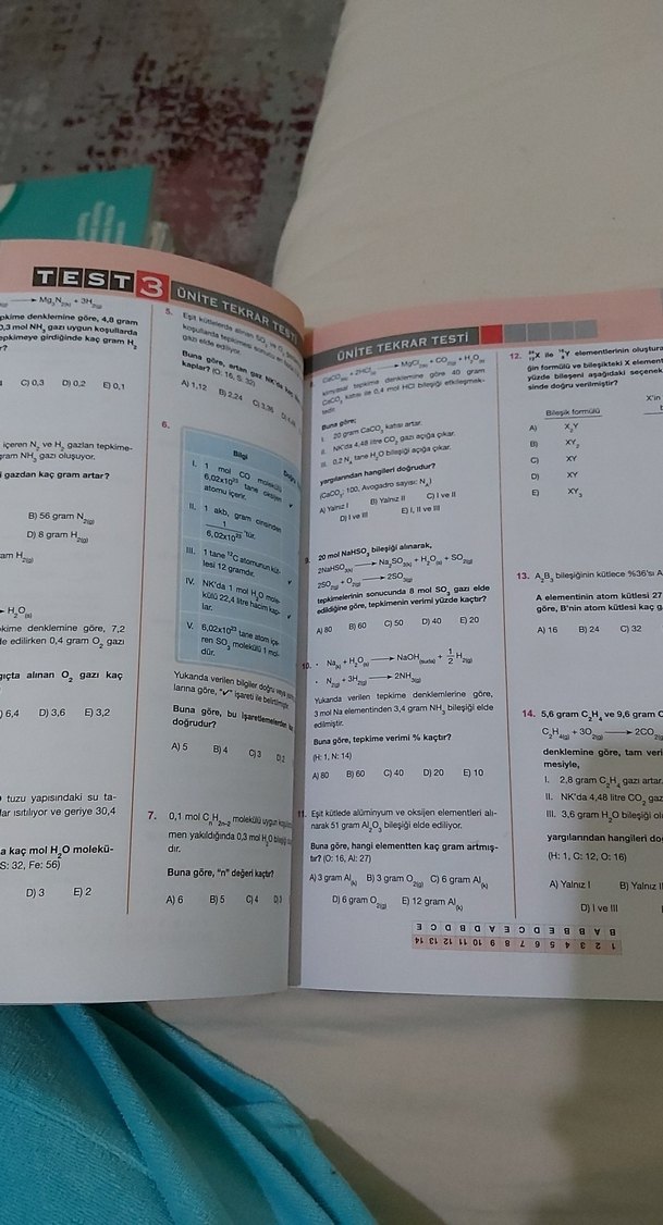 10. Sınıf Kimya ve Biyoloji Soru Bankası Seti - Görsel 4
