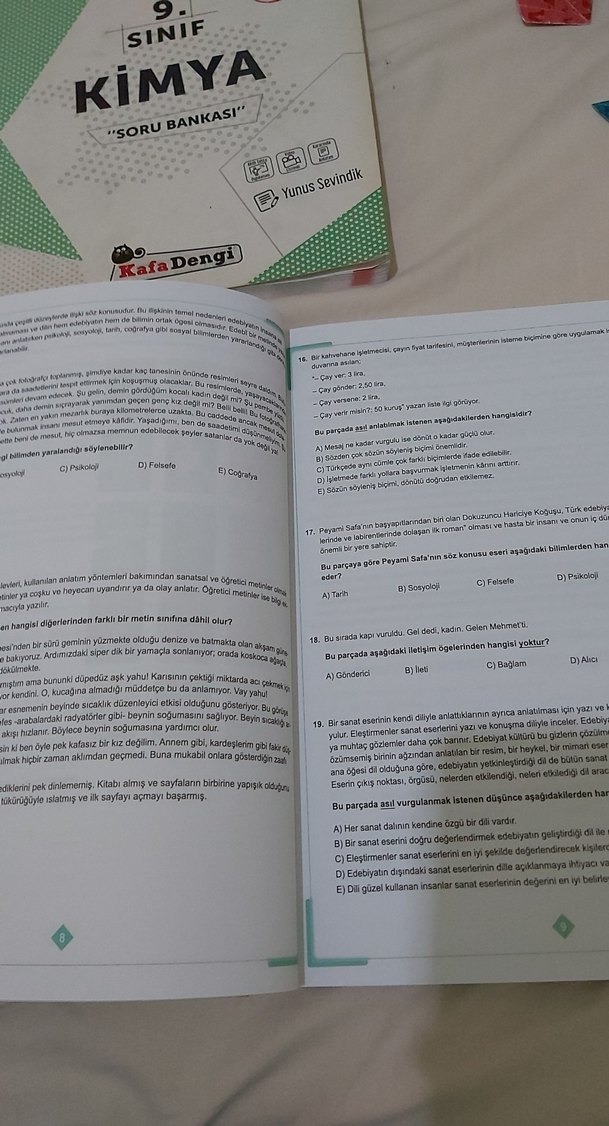 9. Sınıf Tekrar Testleri Kitapları - Görsel 4