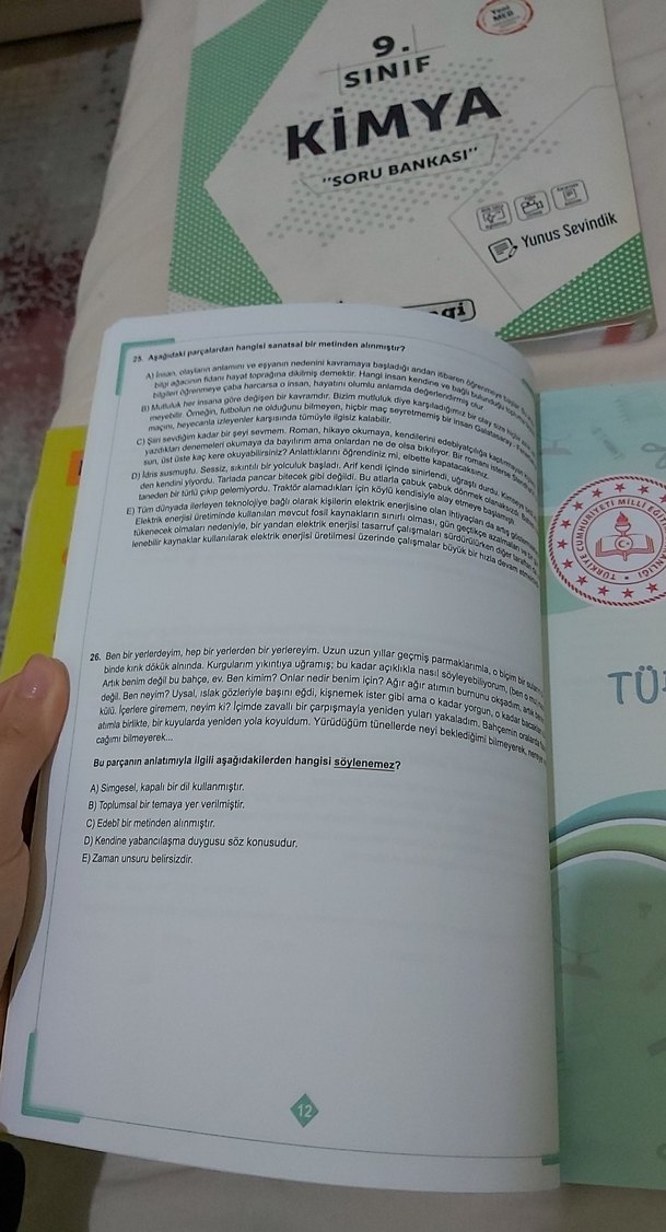 9. Sınıf Tekrar Testleri Kitapları - Görsel 3