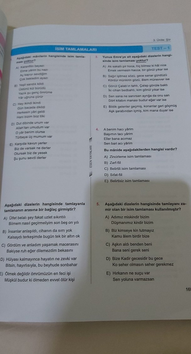 10. Sınıf Türk Dili ve Edebiyatı Soru Bankası - Görsel 3