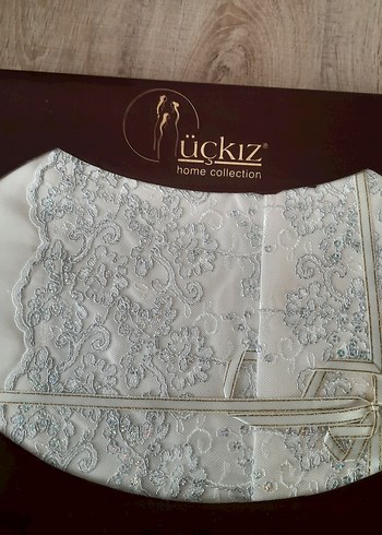 Saten İşlemeli Beyaz Nevresim Takımı - Görsel 5